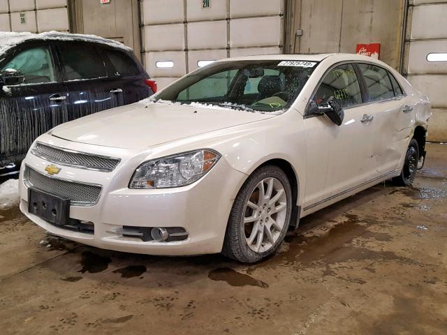 1G1ZG5E77CF300148 - 2012 CHEVROLET MALIBU LTZ WHITE photo 2