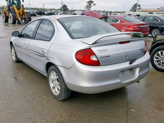 1B3ES56C52D643794 - 2002 DODGE NEON ES SILVER photo 3