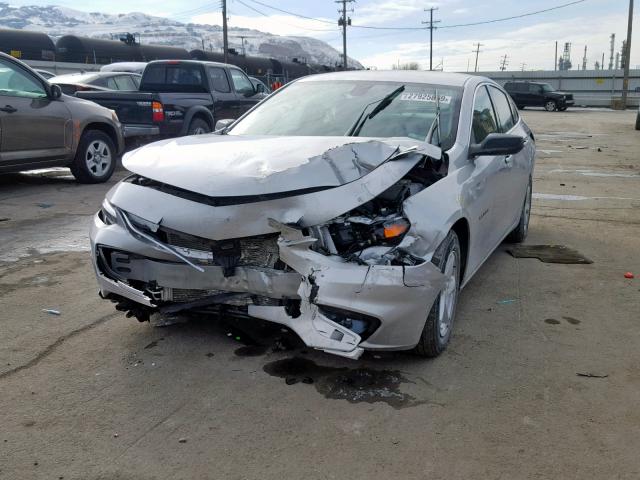 1G1ZB5ST9HF195278 - 2017 CHEVROLET MALIBU LS SILVER photo 2