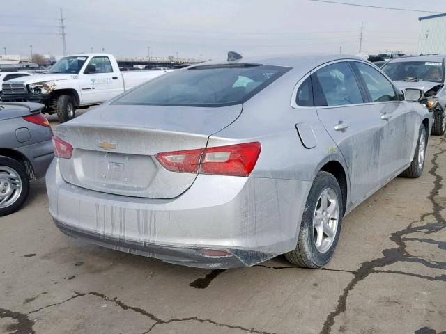1G1ZB5ST9HF195278 - 2017 CHEVROLET MALIBU LS SILVER photo 4
