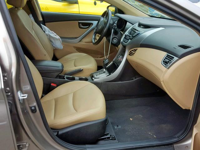 5NPDH4AE6DH415473 - 2013 HYUNDAI ELANTRA GL BROWN photo 5