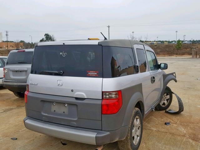 5J6YH28584L008465 - 2004 HONDA ELEMENT EX GRAY photo 4