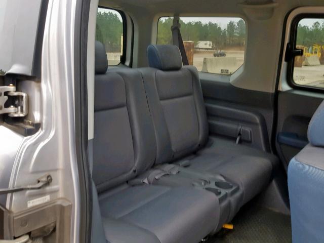 5J6YH28584L008465 - 2004 HONDA ELEMENT EX GRAY photo 6