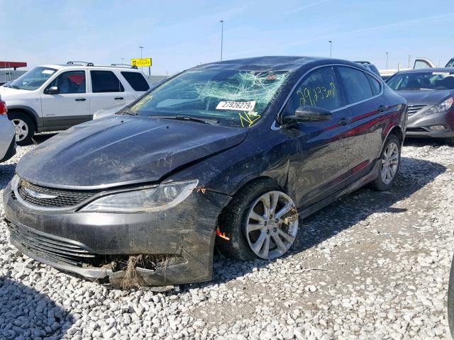 1C3CCCFB1HN501352 - 2017 CHRYSLER 200 LX BLACK photo 2