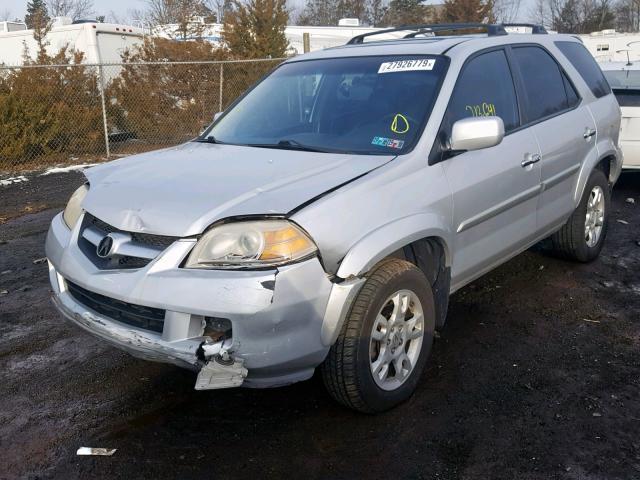 2HNYD18624H521514 - 2004 ACURA MDX TOURIN SILVER photo 2