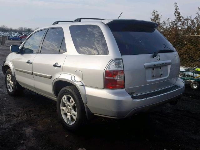 2HNYD18624H521514 - 2004 ACURA MDX TOURIN SILVER photo 3