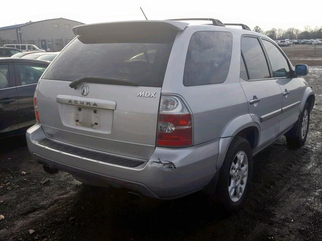 2HNYD18624H521514 - 2004 ACURA MDX TOURIN SILVER photo 4