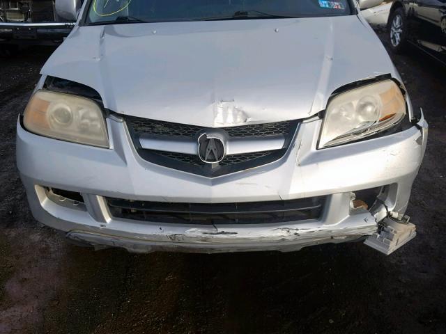 2HNYD18624H521514 - 2004 ACURA MDX TOURIN SILVER photo 9