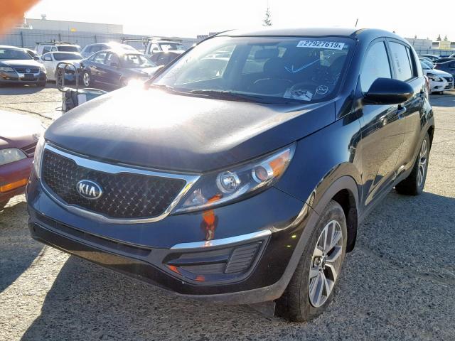 KNDPB3AC2E7628661 - 2014 KIA SPORTAGE B BLACK photo 2