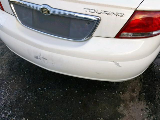 1C3EL55R46N260158 - 2006 CHRYSLER SEBRING TO WHITE photo 9