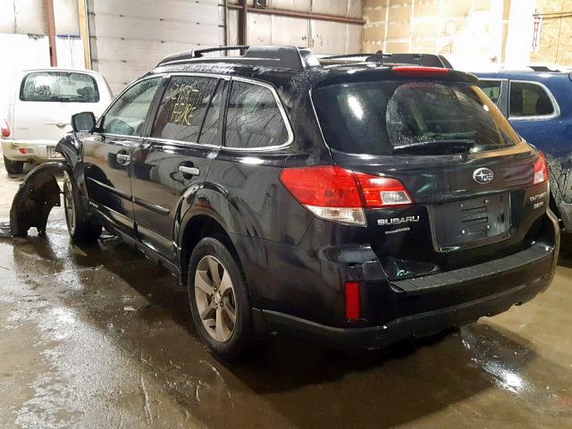 4S4BRDSCXD2224461 - 2013 SUBARU OUTBACK 3. BLACK photo 3