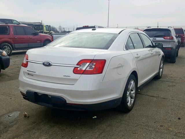 1FAHP2EW2CG100500 - 2012 FORD TAURUS SEL WHITE photo 4