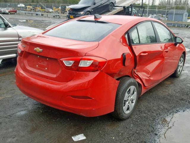 1G1BC5SM8G7237519 - 2016 CHEVROLET CRUZE LS RED photo 4