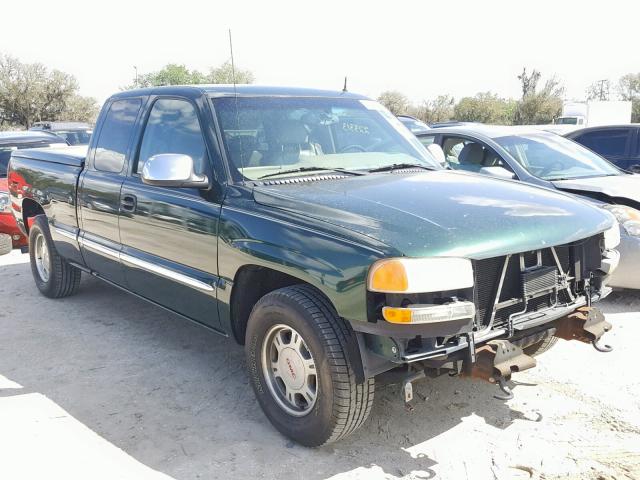 2GTEC19T811165171 - 2001 GMC NEW SIERRA GREEN photo 1