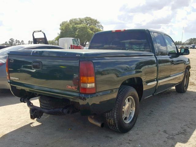 2GTEC19T811165171 - 2001 GMC NEW SIERRA GREEN photo 4