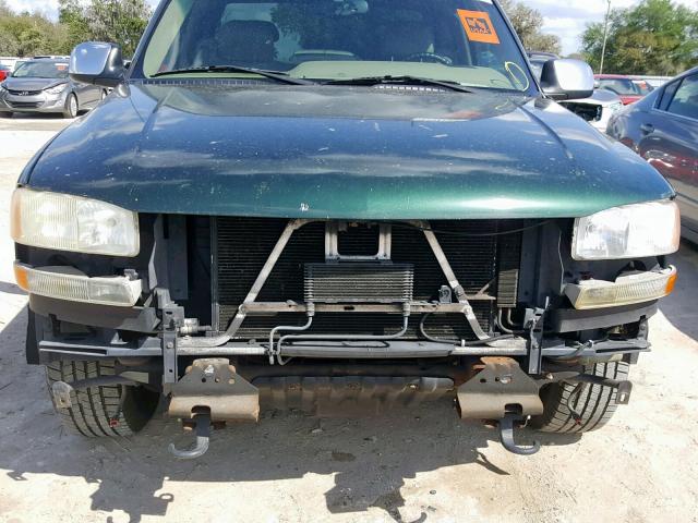 2GTEC19T811165171 - 2001 GMC NEW SIERRA GREEN photo 9