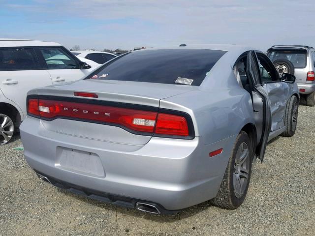 2C3CDXHG6CH181587 - 2012 DODGE CHARGER SX SILVER photo 4