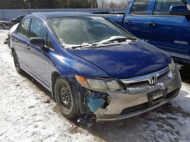 2HGFA16327H008896 - 2007 HONDA CIVIC DX BLUE photo 1