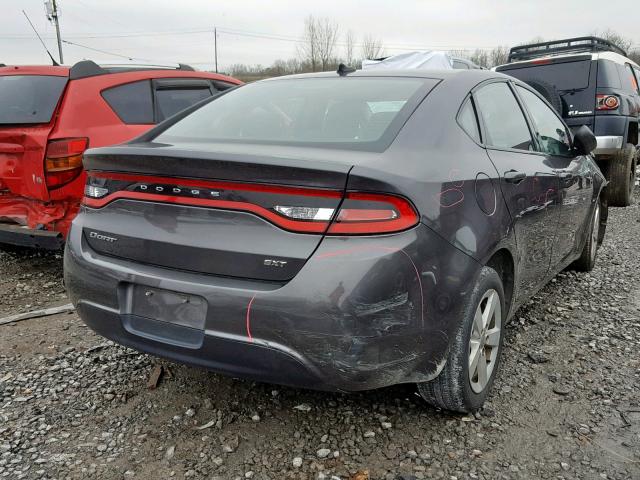 1C3CDFBB6FD310016 - 2015 DODGE DART SXT GRAY photo 4