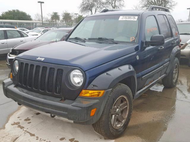 1J4GL38K66W101377 - 2006 JEEP LIBERTY RE BLUE photo 2