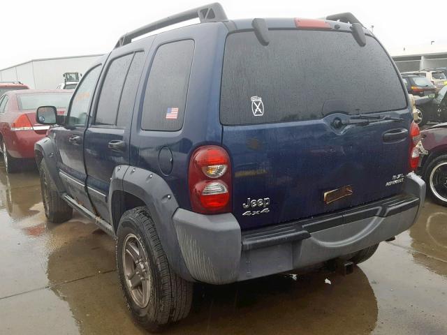 1J4GL38K66W101377 - 2006 JEEP LIBERTY RE BLUE photo 3