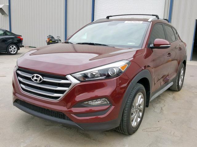 KM8J33A47HU412902 - 2017 HYUNDAI TUCSON LIM RED photo 2