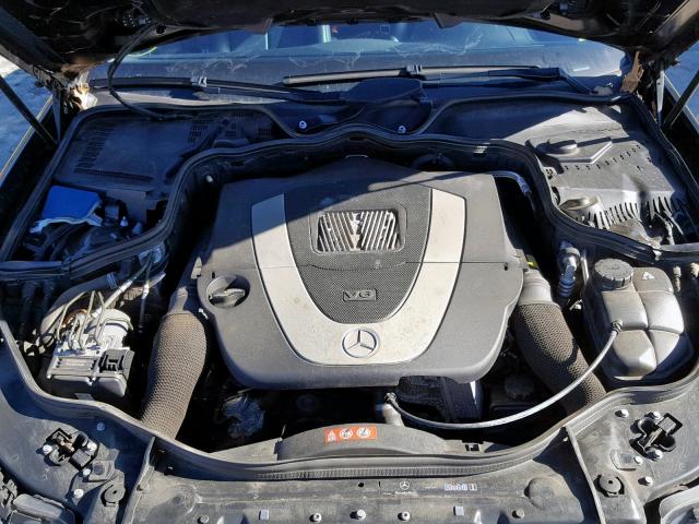 WDBUF56X77B165087 - 2007 MERCEDES-BENZ E 350 BLACK photo 7