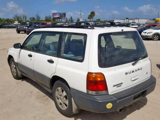 JF1SF6352WH774767 - 1998 SUBARU FORESTER L WHITE photo 3