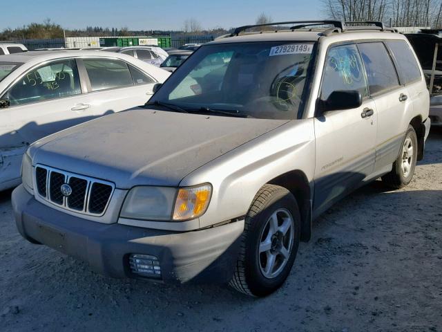 JF1SF635X1G727274 - 2001 SUBARU FORESTER L GRAY photo 2