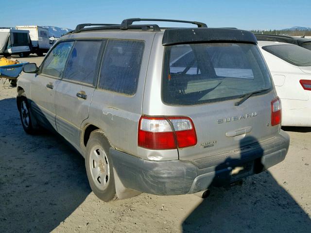 JF1SF635X1G727274 - 2001 SUBARU FORESTER L GRAY photo 3