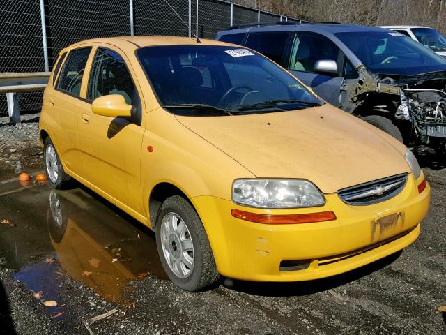 KL1TJ62684B178089 - 2004 CHEVROLET AVEO LS YELLOW photo 1