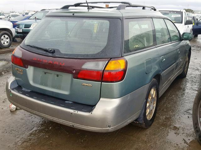 4S3BH896437605741 - 2003 SUBARU LEGACY OUT GREEN photo 4