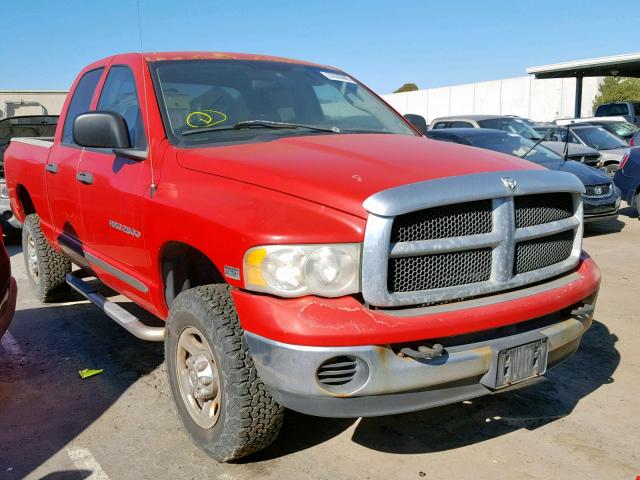 1D7KU28D53J637714 - 2003 DODGE RAM 2500 S RED photo 1