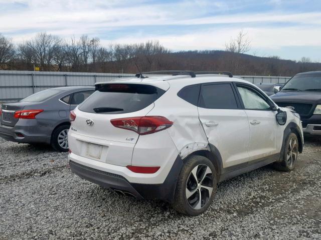 KM8J33A26GU194142 - 2016 HYUNDAI TUCSON LIM WHITE photo 4