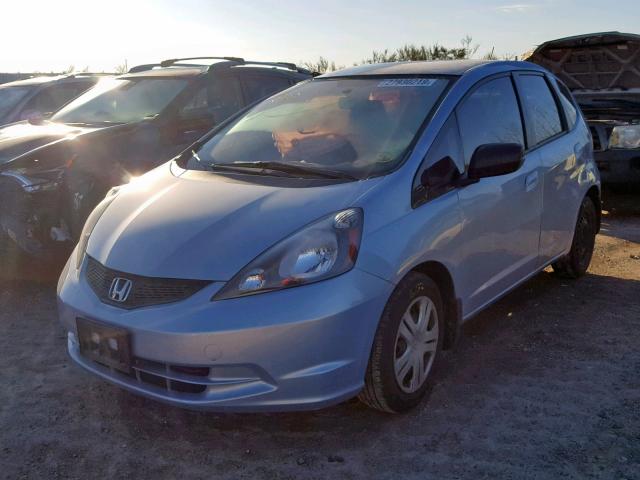 JHMGE8H24AC027138 - 2010 HONDA FIT BLUE photo 2