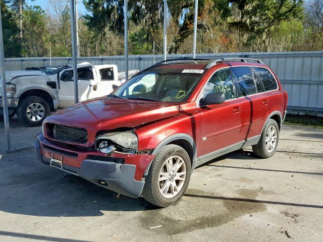 YV1CZ852751184649 - 2005 VOLVO XC90 V8 MAROON photo 2