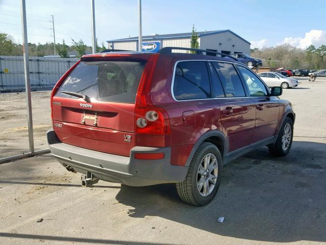 YV1CZ852751184649 - 2005 VOLVO XC90 V8 MAROON photo 4