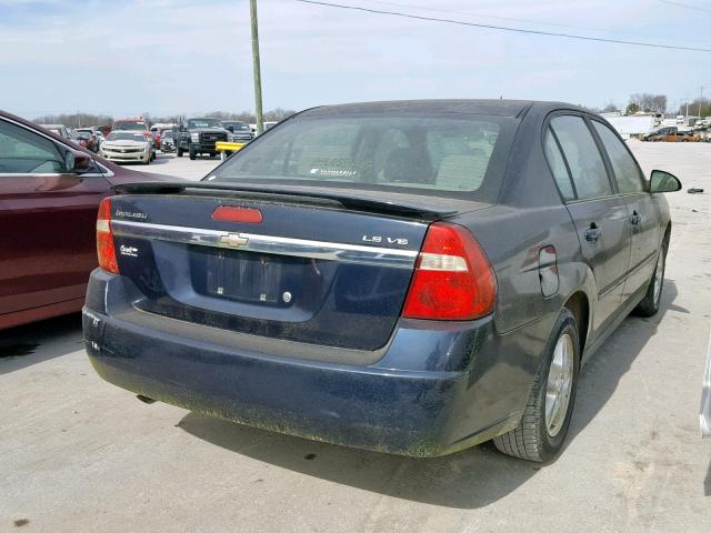 1G1ZT54835F246582 - 2005 CHEVROLET MALIBU LS Mavi foto 4
