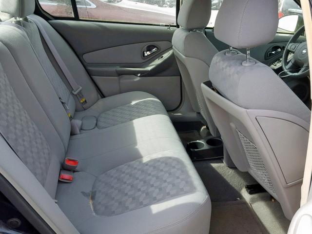 1G1ZT54835F246582 - 2005 CHEVROLET MALIBU LS Mavi foto 6