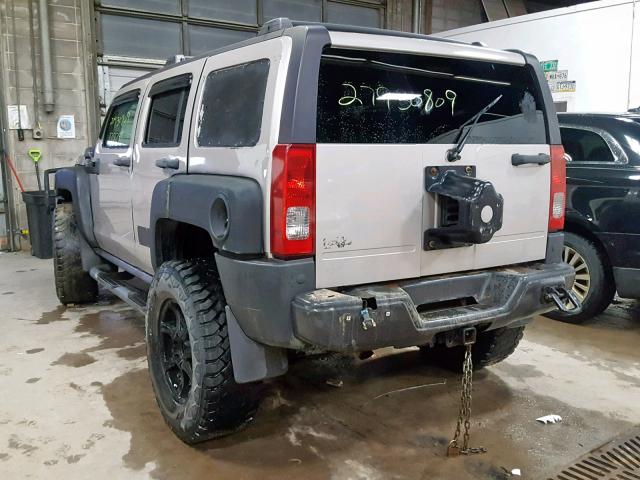 5GTDN136368128566 - 2006 HUMMER H3 WHITE photo 3