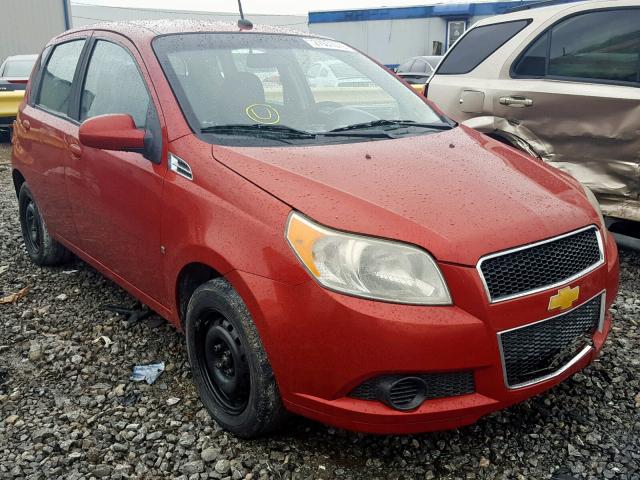 KL1TD66EX9B621889 - 2009 CHEVROLET AVEO LS RED photo 1
