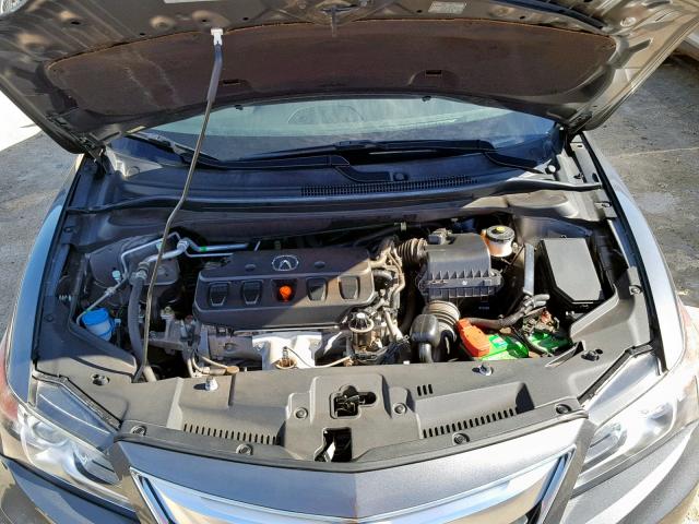 19VDE1F33EE001290 - 2014 ACURA ILX 20 GRAY photo 7