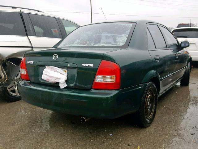 JM1BJ2226Y0231853 - 2000 MAZDA PROTEGE DX GREEN photo 4