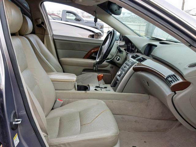 JH4KB16575C001887 - 2005 ACURA RL GRAY photo 5