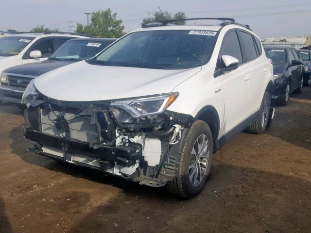 JTMRJREV5JD227367 - 2018 TOYOTA RAV4 HV LE WHITE photo 2