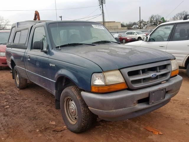 1FTYR10C9WTA05567 - 1998 FORD RANGER GREEN photo 1