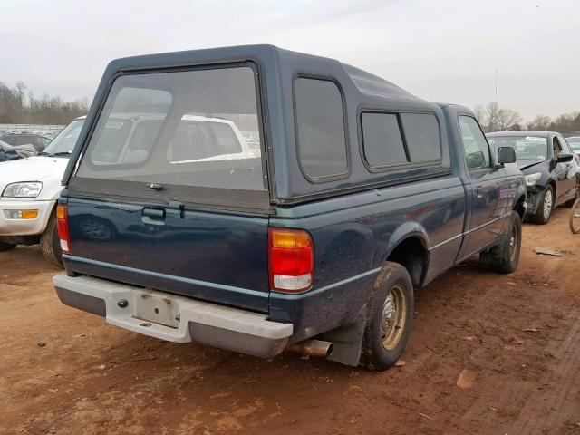 1FTYR10C9WTA05567 - 1998 FORD RANGER GREEN photo 4