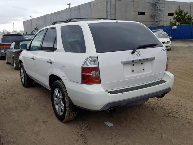 2HNYD18666H513872 - 2006 ACURA MDX TOURIN WHITE photo 3