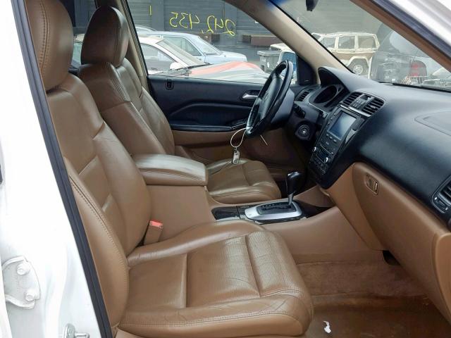 2HNYD18666H513872 - 2006 ACURA MDX TOURIN WHITE photo 5