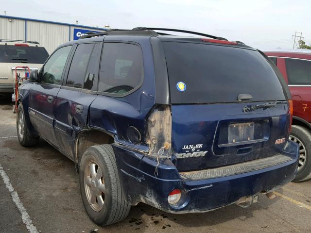 1GKDT13S542178870 - 2004 GMC ENVOY BLUE photo 3